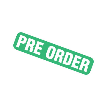 Pre Order Letter Rubber Stamp Template Design