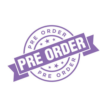 Pre Order Letter Rubber Stamp Template Design