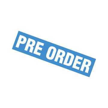 Pre Order Letter Rubber Stamp Template Design
