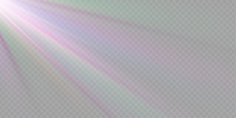 Wall Mural - png crystal star. crystal ray light, sun shines png rainbow red yellow and blue color. optical fire 
