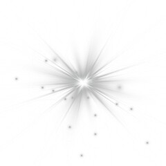 Poster - Png white star light, sparkle. Yellow light effect. Shining light with yellow gold color. Png spotlight spark.Vector transparent sunlight special lens flare light effect.