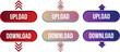 © Pixora - Upload and Download Buttons with Arrows Vector Set