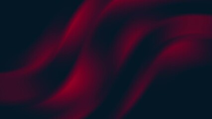 Wall Mural - Dark abstract animation with flowing red waves, creating a smooth, elegant motion effect