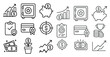 © Александр Михайлюк - Collection of financial symbols including a piggy bank, a safe, a credit card, and a checkbook
