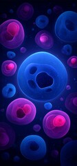 Poster - Ai tools were used to generate an image of a multicolored abstract background with a neon glow