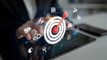 Poster - Target audience analysis enhances marketing with segmentation, smart profiling, and personalized strategies for improved audience targeting and campaign efficiency. Latch