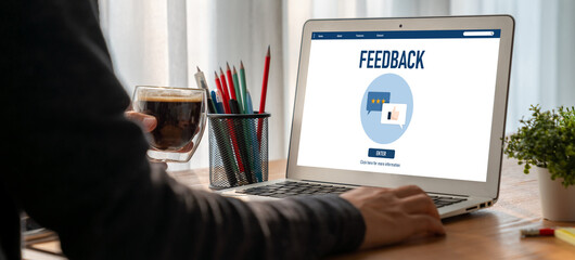 Poster - Customer feedback and review analysis by modish computer software for corporate business