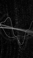 Aufkleber - Animation of diagrams over black background