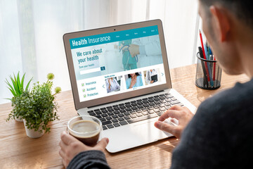 Poster - Health insurance web site modish registration system for easy form filling