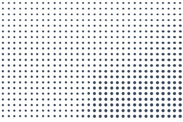 Poster - Abstract Halftone Dot Grid Pattern Background. Black Dotted Texture. Modern Minimalist Geometric Design. Seamless Vector Illustration. Transparent PNG. Graphic Resource.