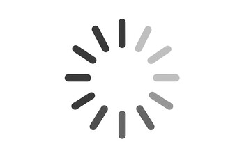 Poster - Loading icon simple buffer loader for website, video, ui, app or animation. Vector preloader spinner symbol. Progress circle for download, upload, processing or waiting.