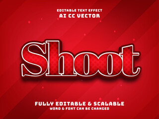 Poster - Editable text style effect - Shoot text style theme.