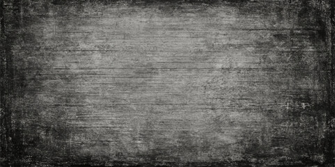 Poster - Dark grunge paper texture background with vintage aged rough surface and worn concrete stone elements
