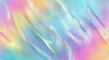 Poster - Abstract pastel swirls of light blue, pink, yellow, and orange create a dreamy, textured effect