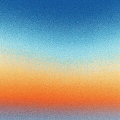 Poster - Abstract gradient artwork featuring a blend of blue, orange, and grey hues, subtly textured with a speckled effect, creating a sense of depth and atmosphere