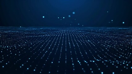 Fototapete - Abstract Blue Dot Pattern Background
