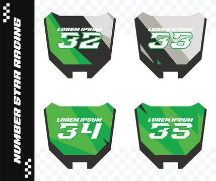 racing number, motorcycle star number, motorcycle decal