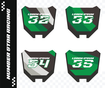 racing number, motorcycle star number, motorcycle decal