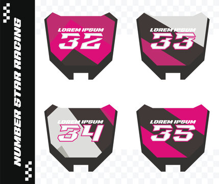 racing number, motorcycle star number, motorcycle decal