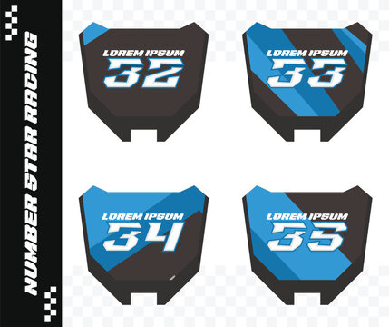 racing number, motorcycle star number, motorcycle decal