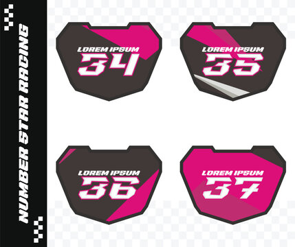 racing number, motorcycle star number, motorcycle decal
