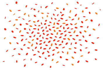 Poster - Colorful confetti cascading, generating jubilant mood against transparent backdrop for festive graphic design needs