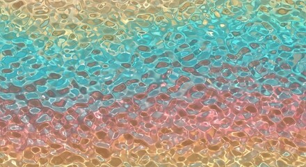 Leinwandbilder - Vivid abstract background displaying a blend of turquoise, peach, and beige hues creates a striking and textured visual