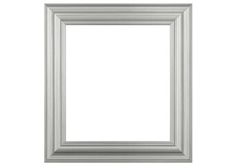 Poster - Classic white square frame with transparent background, perfect for showcasing artwork or photographs