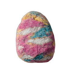 Poster - Abstract Pastel Texture Egg with Black Background