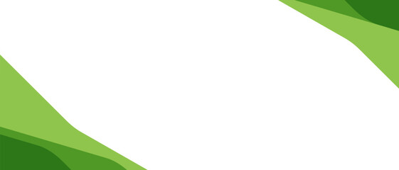Wall Mural - modern green business wave banner background