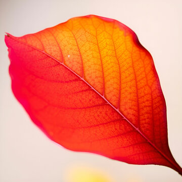 Colorful autumn maple leaf cut out Colorful autumn maple leaf cut out