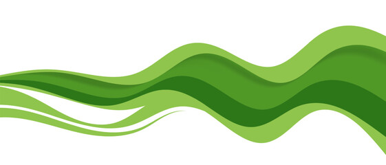 Wall Mural - green creative wave business banner background. graphic design banner pattern background template wi