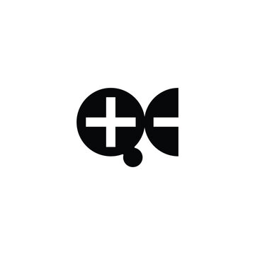 Elegant Alphabet Monogram XQ QX Logo with Abstract Design