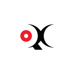 Poster - Abstract XQ QX Icon Design with a Sleek Appearance