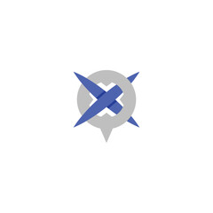 Poster - Abstract XQ QX Icon Design with a Sleek Appearance