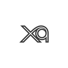 Poster - Creative Monogram Logo of XQ and QX for Versatile Branding