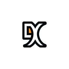 Poster - Professional XQ QX Initial Monogram Letter Logo Design