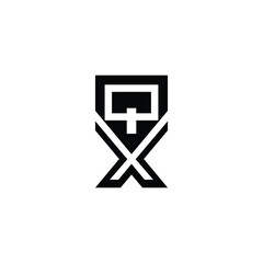 Poster - Professional XQ QX Initial Monogram Letter Logo Design