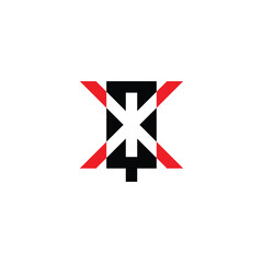 Poster - Abstract XQ QX Letter Logo with Modern Design