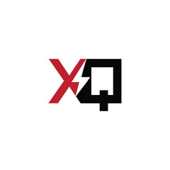 Poster - Abstract XQ QX Energy  Letter Logo with Modern Design