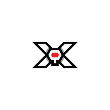 Abstract XQ QX Letter Logo with Modern Design