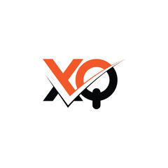 Poster - Stylish XQ or QX Monogram Logo Design