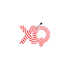 Poster - XQ or QX Target logo and icon design