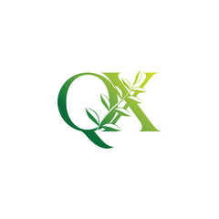 Poster - XQ or QX Leaf  logo and icon design