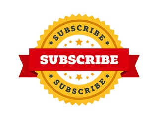 Poster - Vibrant Subscribe Badge Graphic Urging Viewers to Join the Community