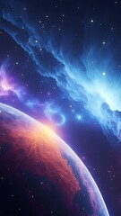 Wall Mural - Amazing Galaxy and Nebula Abstract space background	
