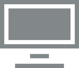 Poster - Modern Computer Screen Display - Minimalist Design for Tech Presentations & UI Mockups.
