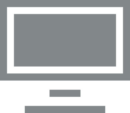 Modern Computer Screen Display - Minimalist Design for Tech Presentations & UI Mockups.