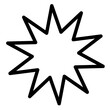 © bethsantos.ai - Contorno de estallido vectorial de cómic como burbuja de diálogo o elemento de diseño