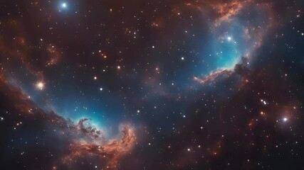 Wall Mural - The Stars And Nebulae in Space. Galaxy exploration through outer space towards glowing milky way galaxy. 